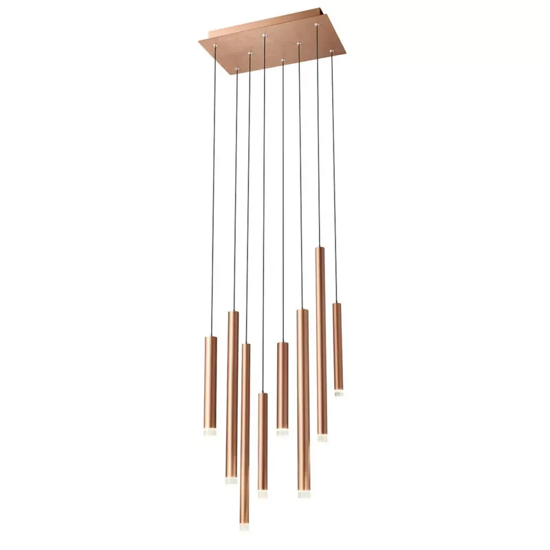 Olcsóbb PALOS LED csillár, matt bronz, áttetsző, 52cm