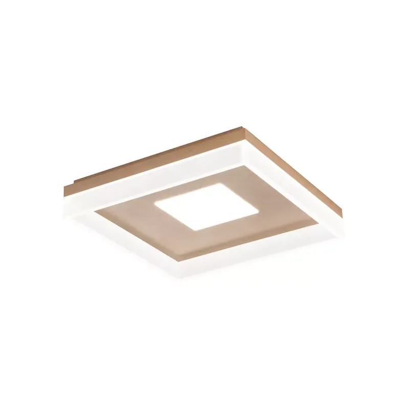 Újdonság PADS LED mennyezeti lámpa, matt bronz, szatén, bronz, 42 cm