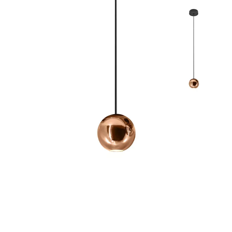 Ajánlat GLOBULO LED függőlámpa, matt fekete, rose-gold, 5cm