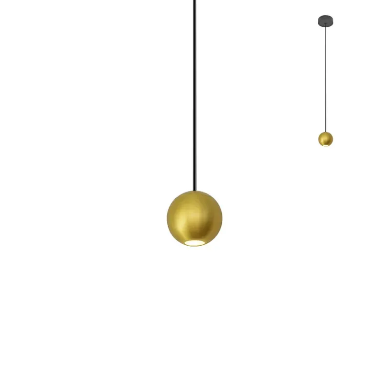 Ajánlat GLOBULO LED függőlámpa, matt fekete, matt réz, 5cm