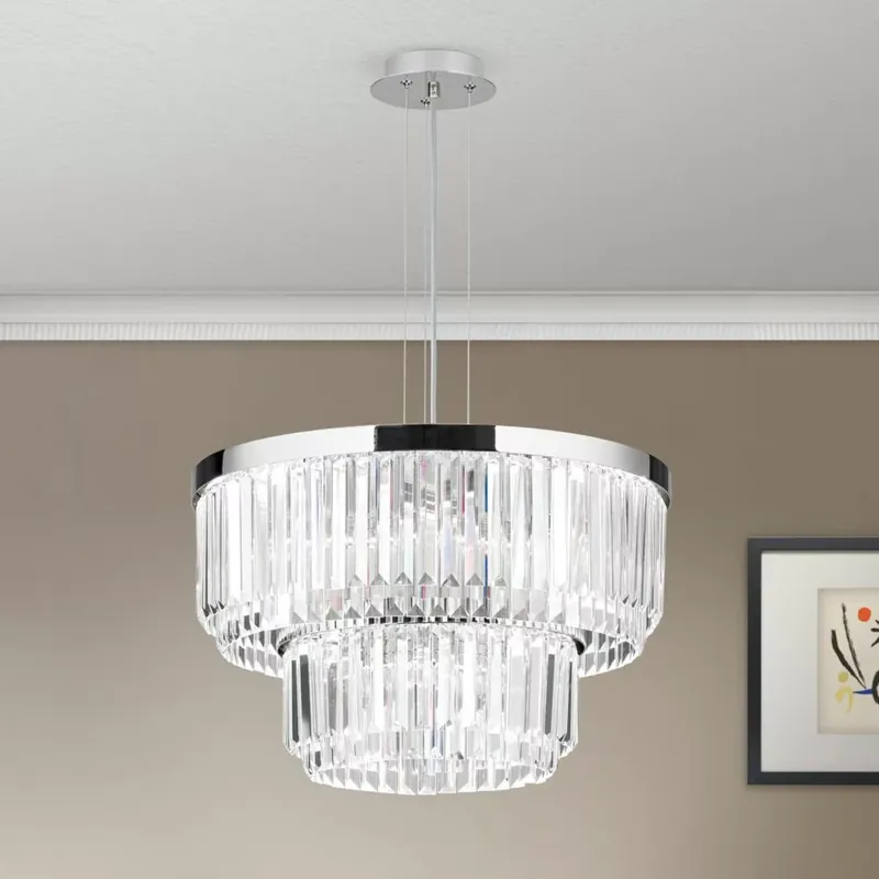 Kiárusítás PRISM LED csillár, króm