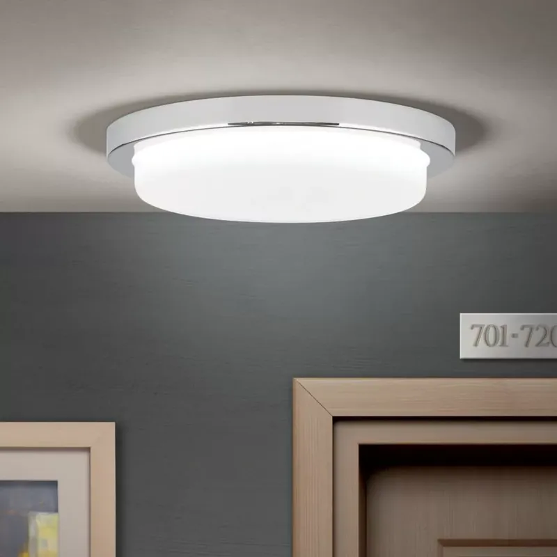 LEROX modern LED mennyezeti lámpa, D.20cm, króm Utolsó esély