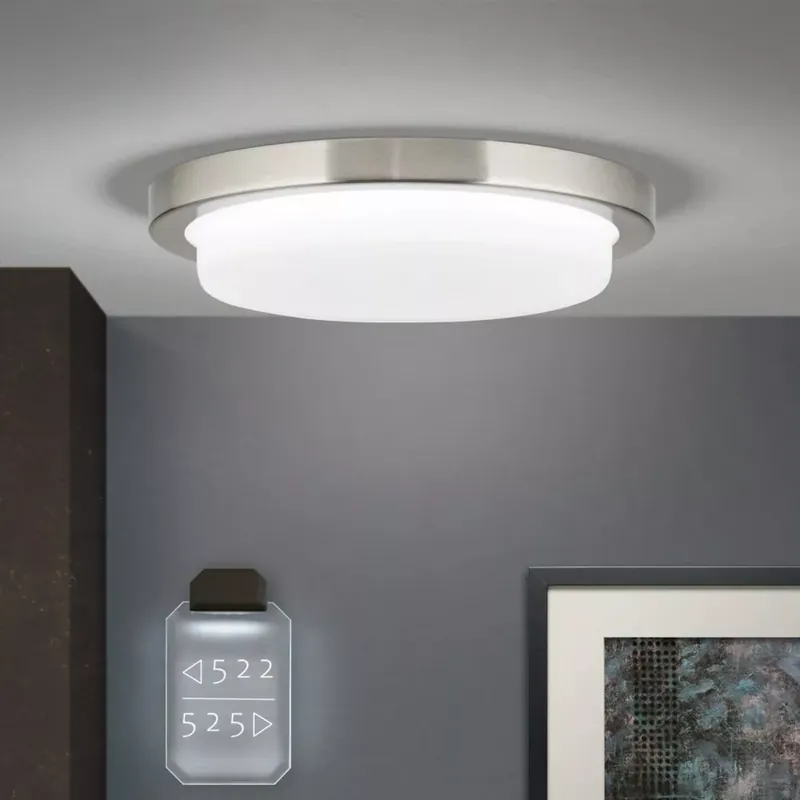Kedvezmény LEROX modern LED mennyezeti lámpa, D.20cm, satin