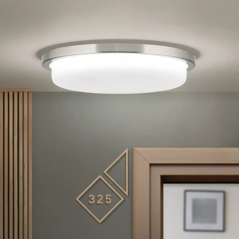 LEROX modern LED mennyezeti lámpa, 30 cm, matt króm Szuper ajánlat