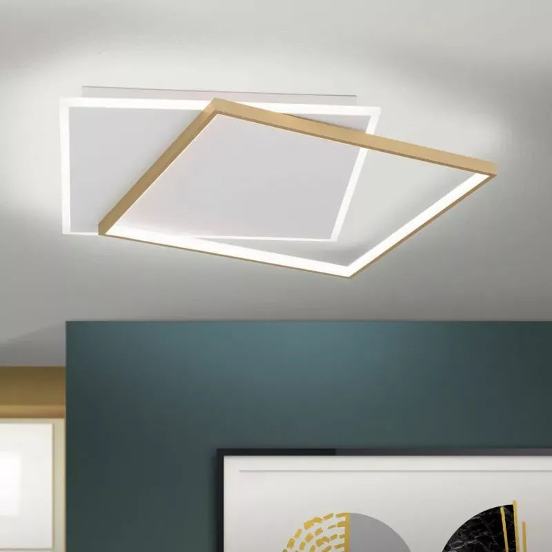 Akciós ár MARLENE modern LED mennyezeti lámpa, fehér-arany