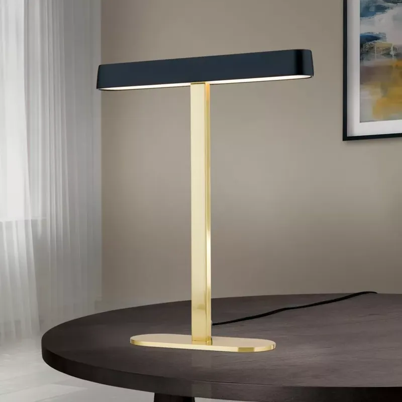 Expressz szállítás AUFTAKT modern led íróasztali lámpa, matt arany