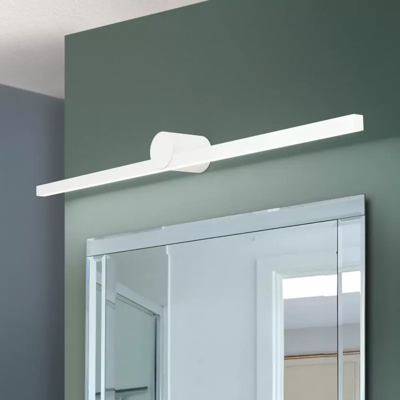 Expressz szállítás BEAUTY modern LED tükörvilágítás, matt fehér, 101 cm