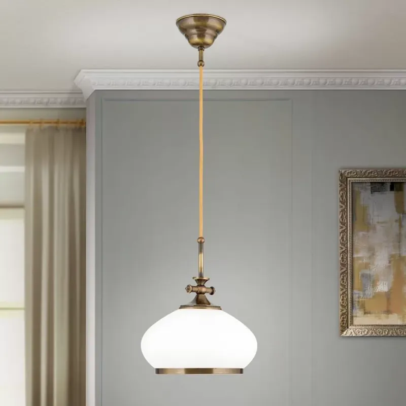 EMPIRE klasszikus függőlámpa, patina, 24 cm Korlátozott ajánlat