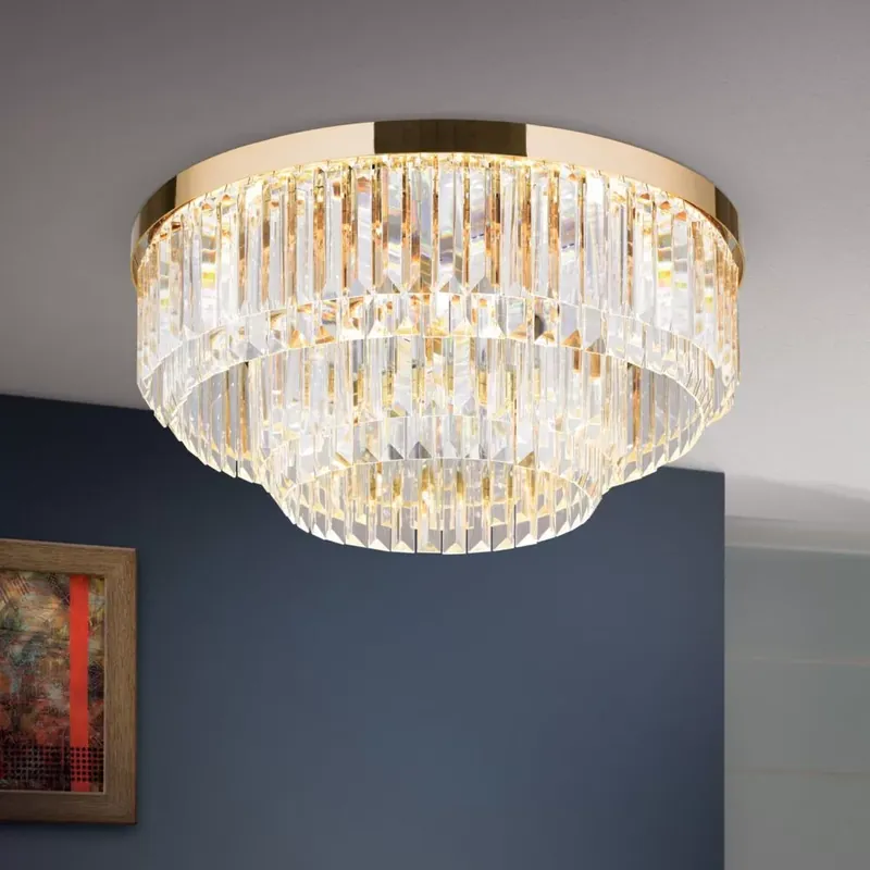 PRISM led kristály mennyezeti lámpa, arany, 55 cm Vásárlói kedvenc