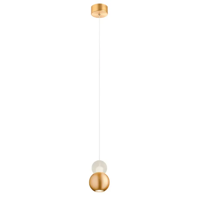 AOBA modern LED függőlámpa, matt arany Kiárusítás