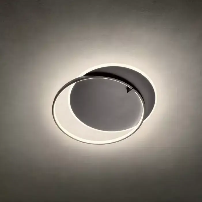 Szuper akció ARP modern LED mennyezeti lámpa – kerek, fekete