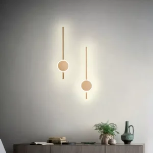 DIAZ modern LED fali lámpa, matt arany, kerek Végkiárusítás