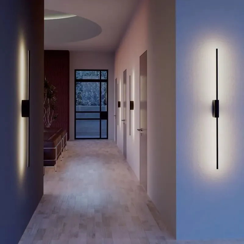 Akció STICK modern, indirekt LED fali lámpa, fekete