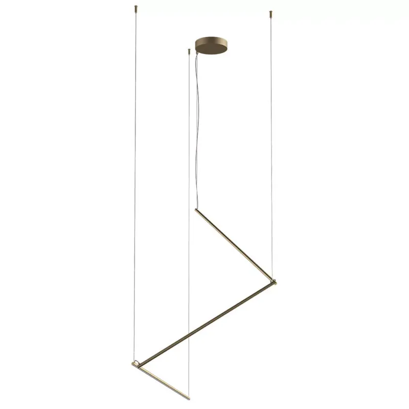 Bestseller STICK modern LED függőlámpa, matt réz, hármas