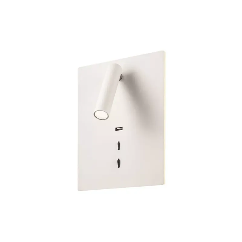 ZEN modern LED fali lámpa, fehér+USB töltő Szezonális akció
