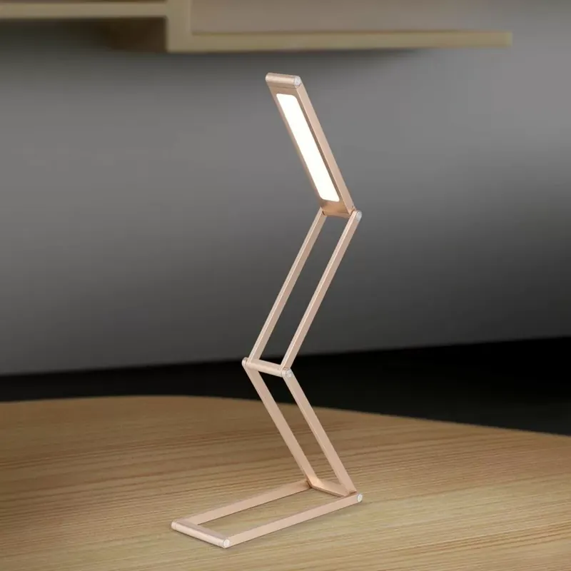 LED asztali lámpa akkumlátorral, FALTO, arany Prémium