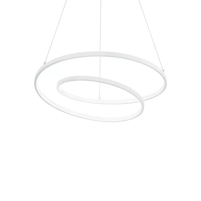 ÓZ modern LED csillár, 60 cm, matt fehér, DALI Árengedmény