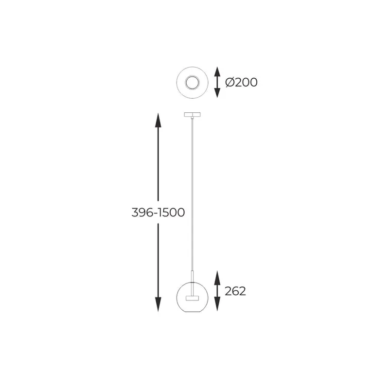 Zuma ZU P0428 01J F4AC ENCELADUS 1 ágú függeszték LED lámpa Bestseller