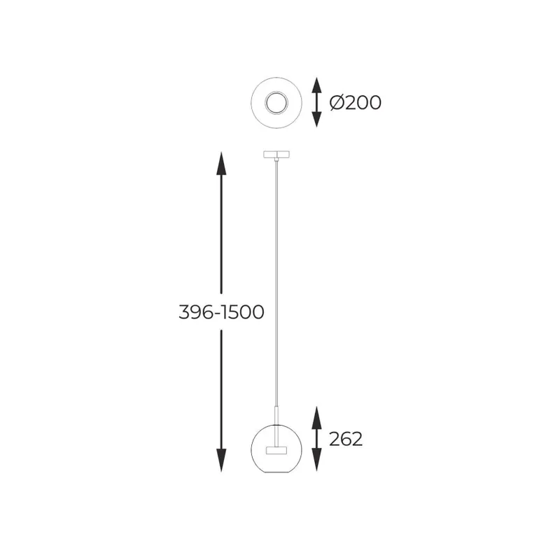 Zuma ZU P0428 01J L4AC ENCELADUS 1 ágú függeszték LED lámpa Akciós ár