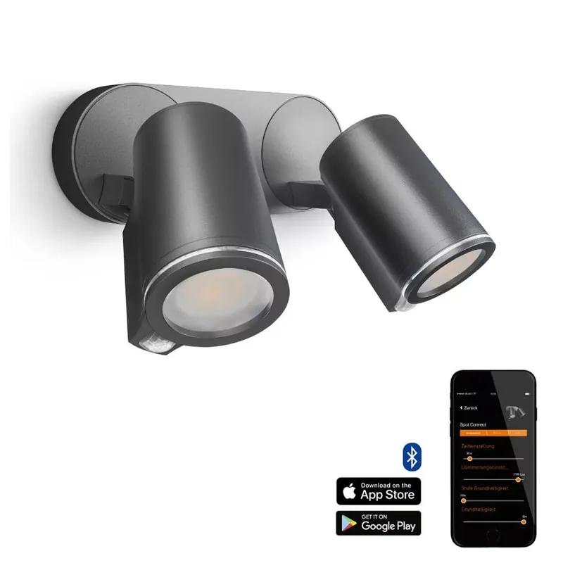 Népszerű Spot Duo S Connect kültéri spotlámpa Steinel 058654-1