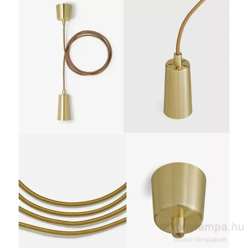 Olcsó Plumen textil függesztőszár sárgaréz