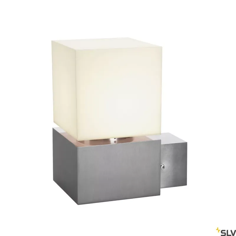 SQUARE WALL ezüst IP44 E27 rozsdamentes acél kültéri fali lámpa Expressz kézbesítés