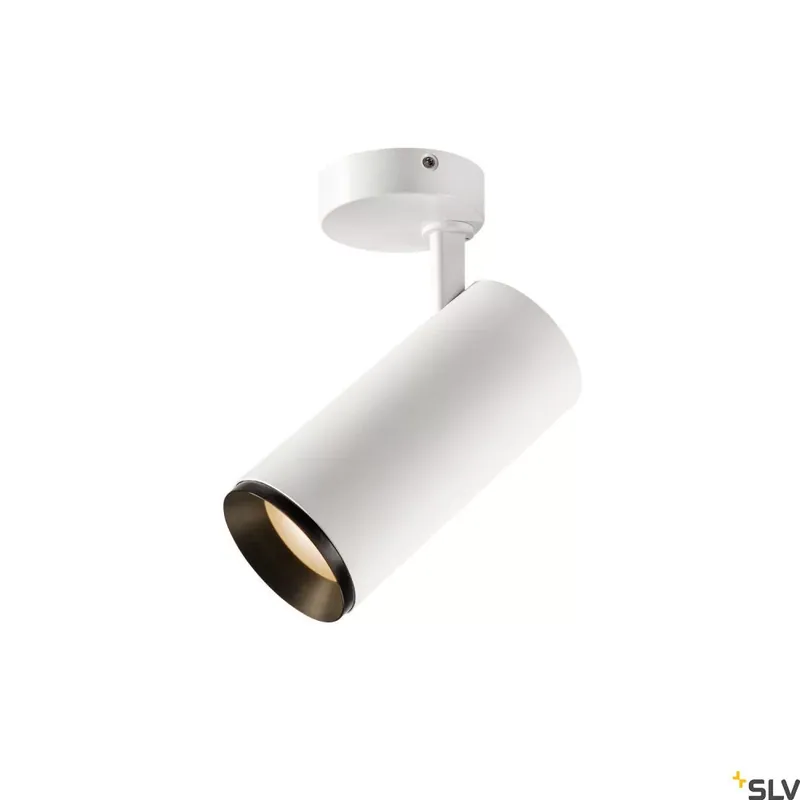 Akciós ár NUMINOS SPOT PHASE L fehér-fekete 10cm 2700K 24° 28W dimmelhető mennyezeti LED spot lámpa