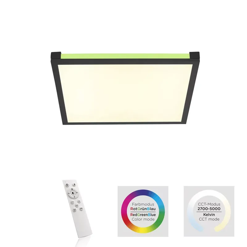 Legnépszerűbb Leuchten Direkt MARIO LED 11621-18 távirányítós mennyezetlámpa, 17W+7W LED, 2700-5000K+RGB, 2150 lm