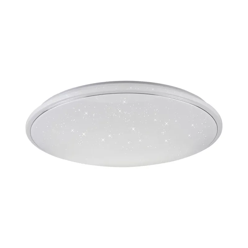 Biztonságos vásárlás Leuchten Direkt JUPITER LED 14367-16 távirányítós, csillámeffektes mennyezetlámpa, 80W LED, CCT, 6400 lm