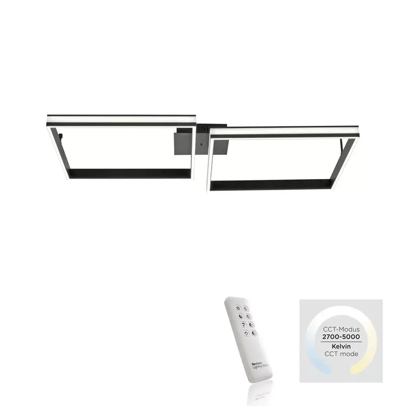 Azonnali szállítás Leuchten Direkt ELIS LED 14700-18 távirányítós mennyezetlámpa, 38W LED, 2700-5000K, 4560 lm