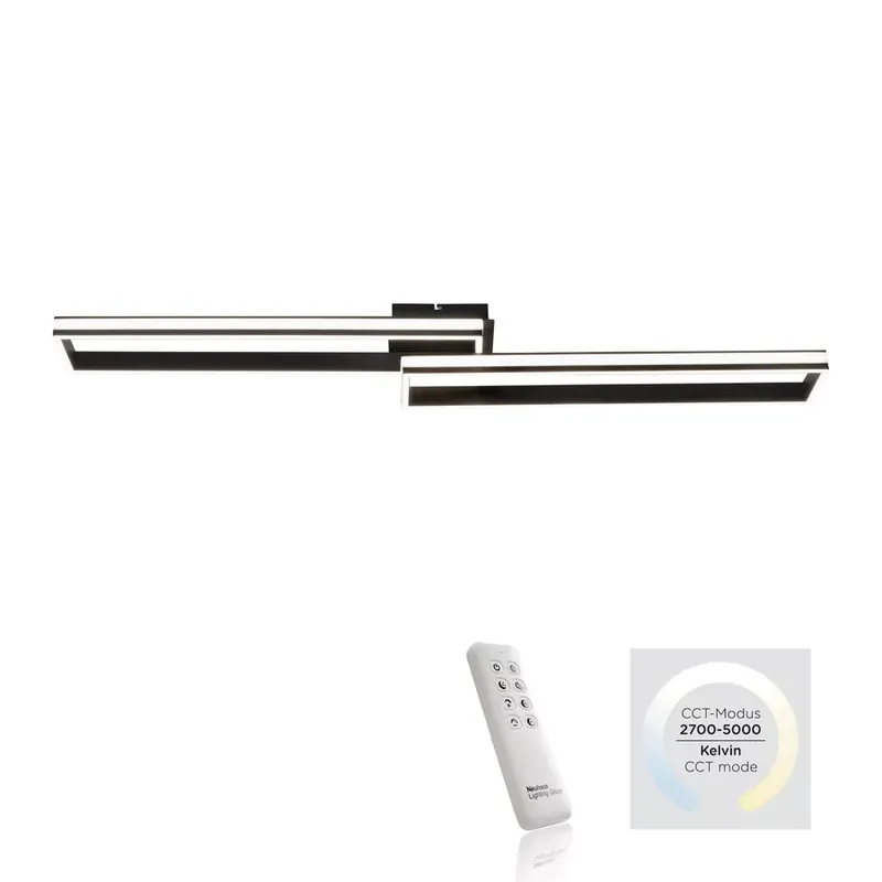 Alacsony ár Leuchten Direkt ELIS LED 14701-18 távirányítós mennyezetlámpa, 38W LED, 2700-5000K, 4560 lm
