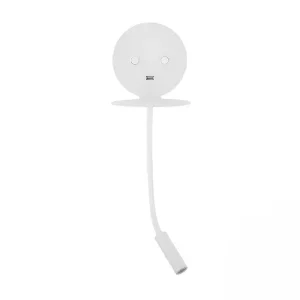 Vásárlói kedvenc Nova Luce Eclip 9173281 fali spotlámpa USB töltővel, 6W+3W LED, 3000K, 310+210 lm