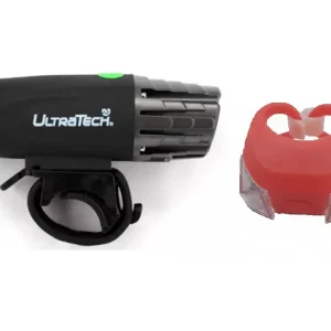 Szuper akció Ultratech PUT-LEDB3WR kerékpárlámpa szett, 3W+0,5W LED, 180lm