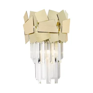 Legkelendőbb Zuma Quasar W0506-02A-B5E3 kristály falilámpa, 2x42W G9
