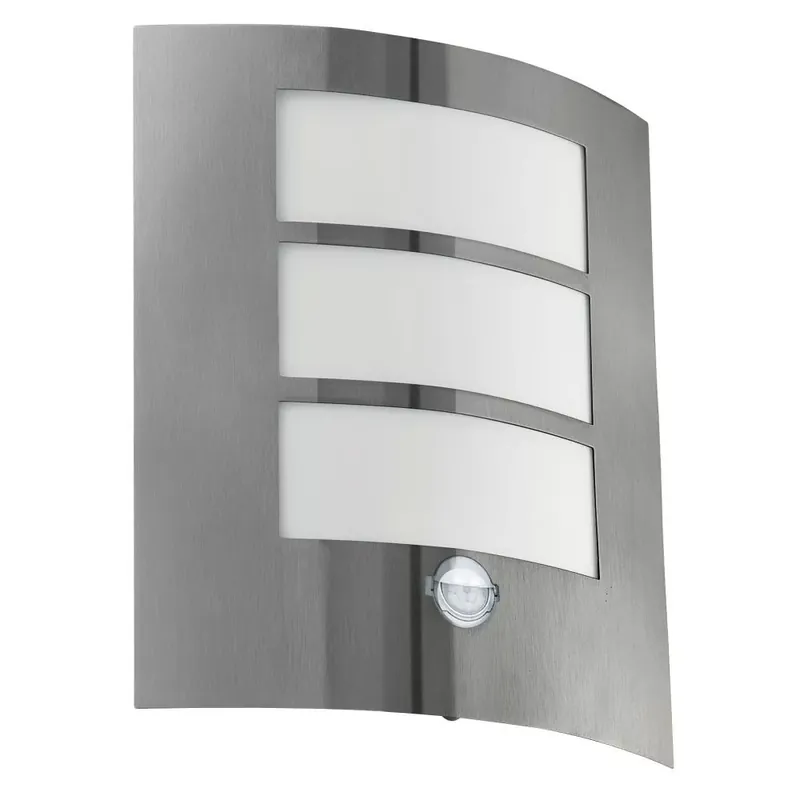 Vásárlói kedvenc Eglo City 88142 kültéri falilámpa mozgásérzékelővel, 1x15W E27