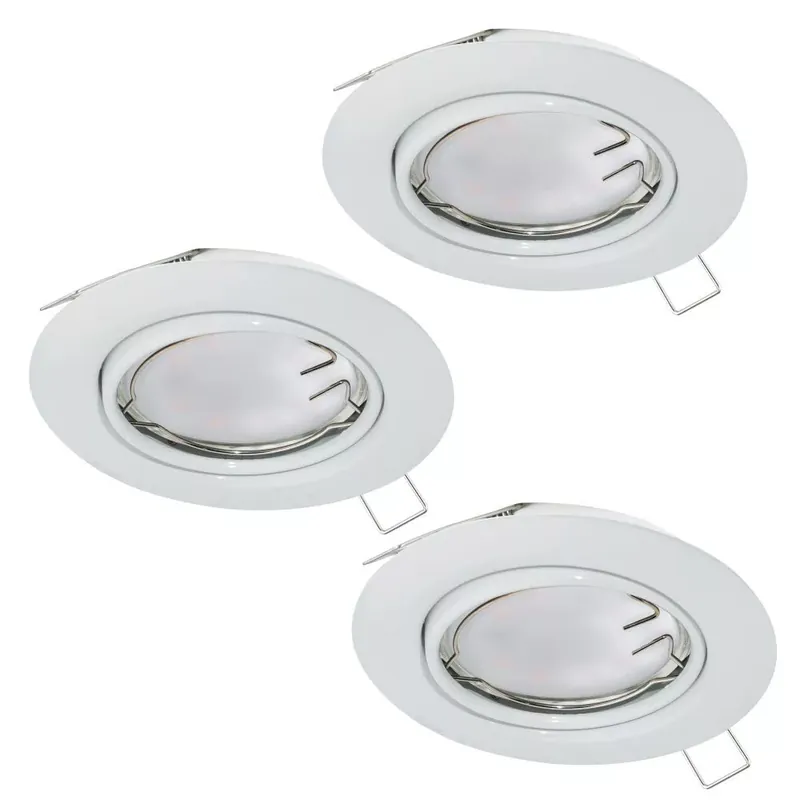Prémium Eglo Peneto 94406 beépíthető, fix spotlámpa szett, 3x5W GU10 LED, 3000K, 3x400 lm