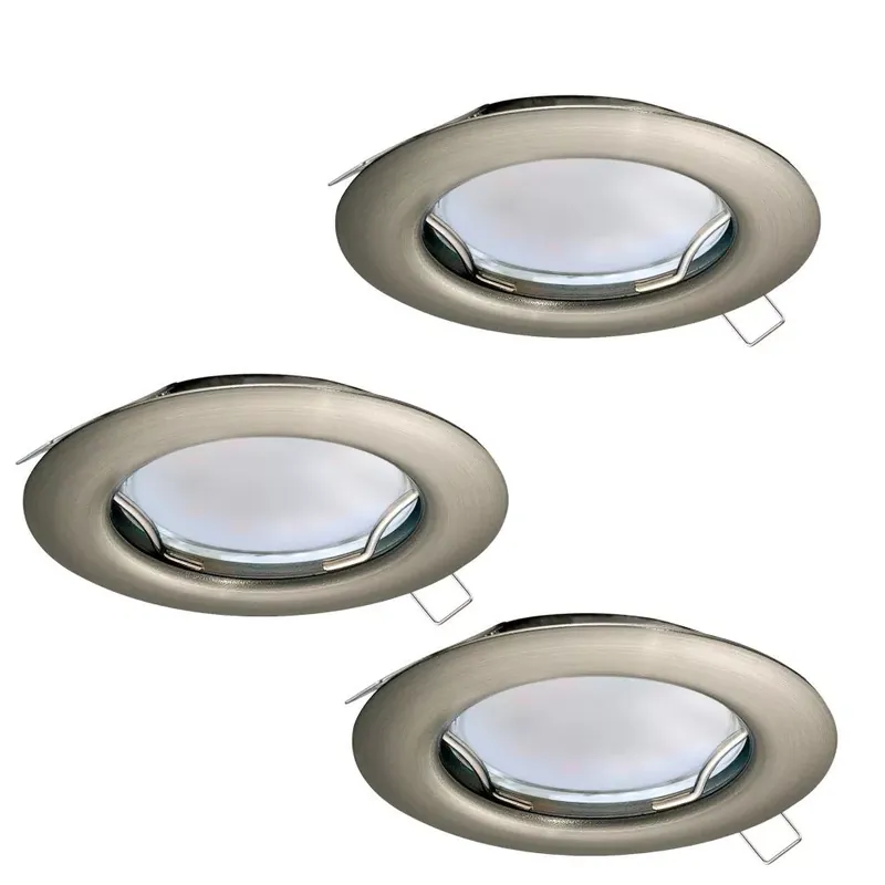 Prémium Eglo Peneto 94237 beépíthető, fix spotlámpa szett, 3x3W GU10 LED, 3000K, 3x240 lm