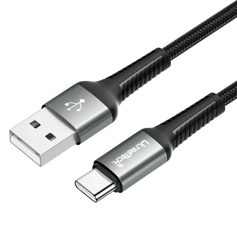 Legjobb ár Ultratech P03 adat- és töltőkábel USB-A/USB-C, 1m, fekete