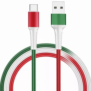 Rendeld meg most Ultratech P07 adat- és töltőkábel USB-A/USB-C, 1m, nemzeti színű