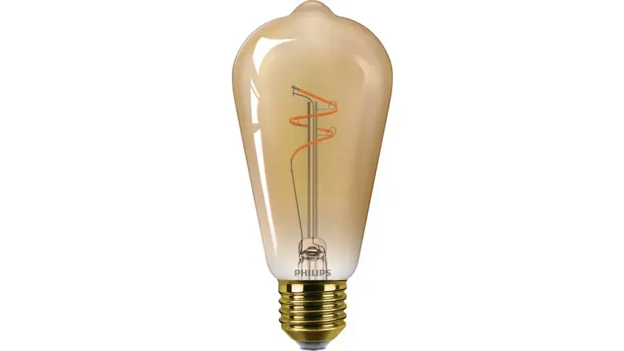 Kiárusítás Philips ST64 E27 LED fényforrás, dimmelhető, 3,1W=25W, 1800K, 270 lm, 220-240V
