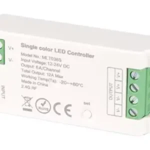 Szuper ajánlat MasterLED Mono RF 12/24V 12A vezérlő