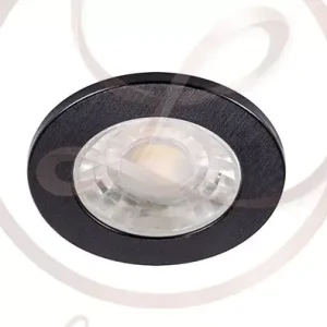 Legnépszerűbb Strühm Fin Led IP44 3 W-os süllyesztett natúr fehér fekete színű kör alakú LED-es mennyezetlámpa