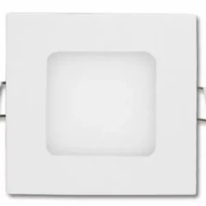 Biztonságos fizetés EcoLight 6 W-os süllyesztett natúr fehér négyzet alakú LED-es mennyezetlámpa