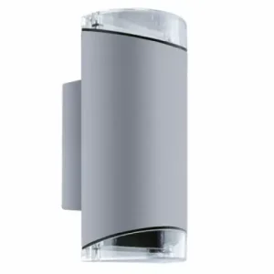 Ajánlat Strühm Kasjan 225x110 mm szürke ívelt oldalfali lámpa GU-10-es foglalattal