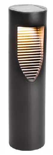 EcoLight napelemes fekete állólámpa beépített alkonykapcsolóval SSO-3 Szezonális akció