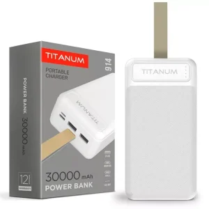 Videx TITANUM power bank fehér színű 30000mAh TPB-914 Ajánlat