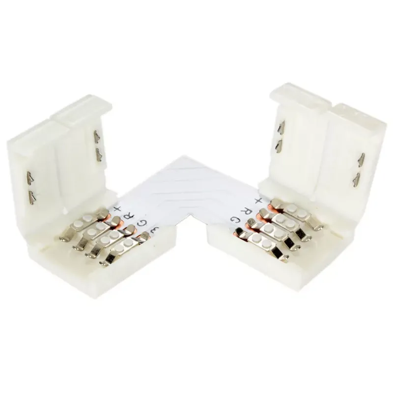 Biztonságos fizetés MasterLED szögletes csatlakozó 10 mm-es RGB LED szalaghoz