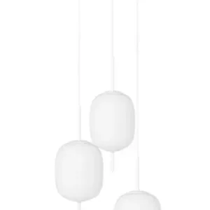Különleges ajánlat UMMO Lighting Epli Mini fehér függesztett lámpa (UMM-EM0311P3) G9 3 izzós IP20