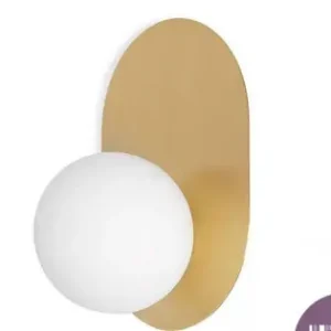 UMMO Lighting Hanea sárgaréz-fehér vízvédett fali lámpa (UMM-HA0130S0) G9 1 izzós IP44 Akció