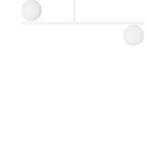 UMMO Lighting Suguri fehér vízvédett függesztett lámpa (UMM-SGC311RS3) G9 2 izzós IP44 Gyors kiszállítás
